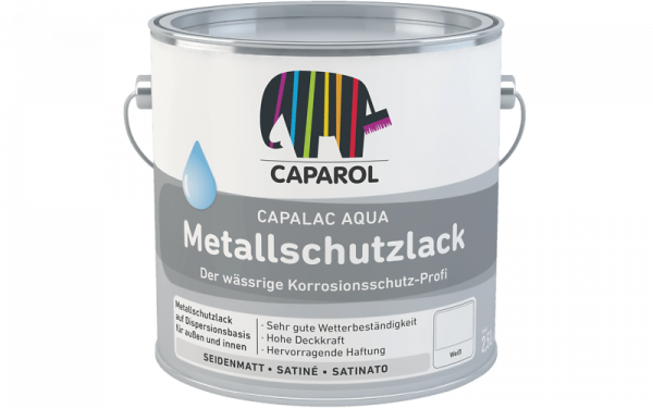 Caparol Capalac Aqua Metallschutz weiß weisserfuchs.de